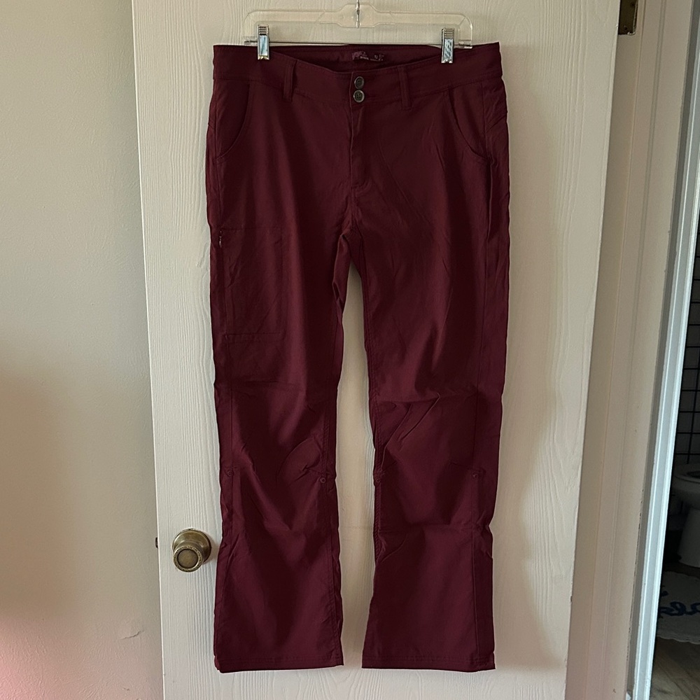 Prana Cargo Pants in Burgundy